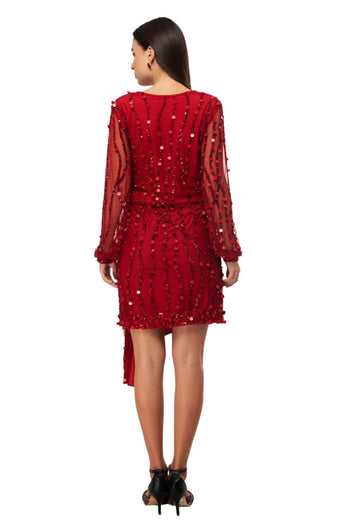 Couture Fashion Dress CF19201106 by FG - Eggplant / 2 - Dress