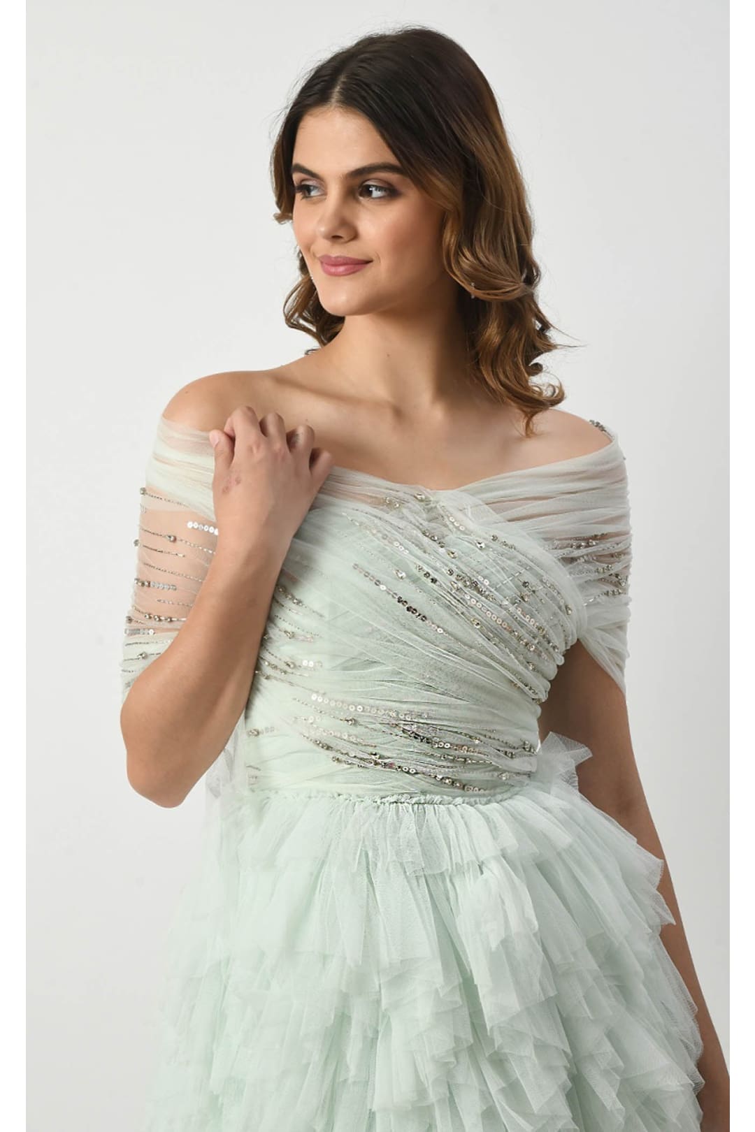 Couture Fashion Dress CF22230390 by FG - Blush / 10 - Dress