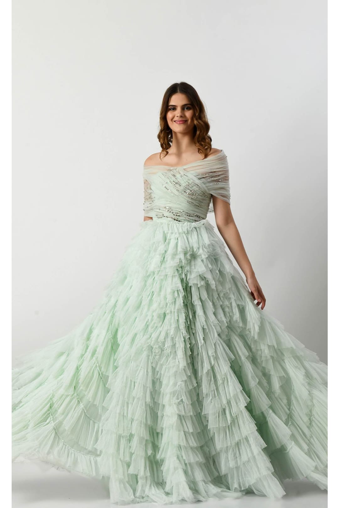 Couture Fashion Dress CF22230390 by FG - Blush / 8 - Dress
