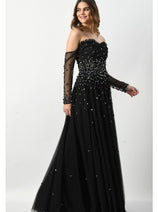 Chic Off-Shoulder A-Line Evening Dress CF23240997 by FG