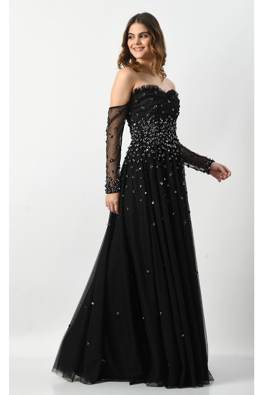 Couture Fashion Dress CF23240997 by FG - Black / 10 - Dress