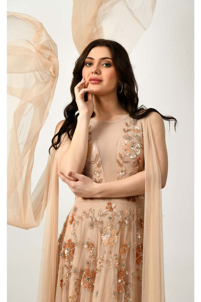 Couture Fashion Dress CF242503101 by FG - Blush / 8 - Dress