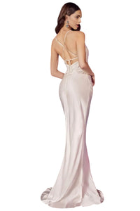 Cowl Mermaid Prom Dress with Flair 2025 Elegant Formal Gown - Off White / XS - Prom