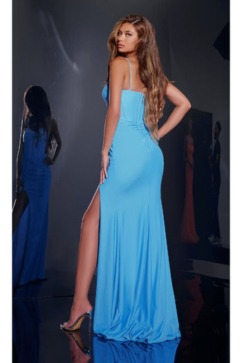 Cut-Out Long Corset Prom Dress: Jovani D5820 - Apparel & Accessories > Clothing > Dresses