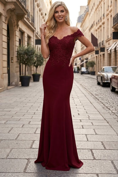 Dusty Rose Bridesmaid Dresses in Satin and Plus Size Gowns by MQ1675