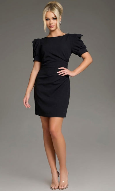 Jovani 42445 - Sleek Bateau Neck Sheath Dress
