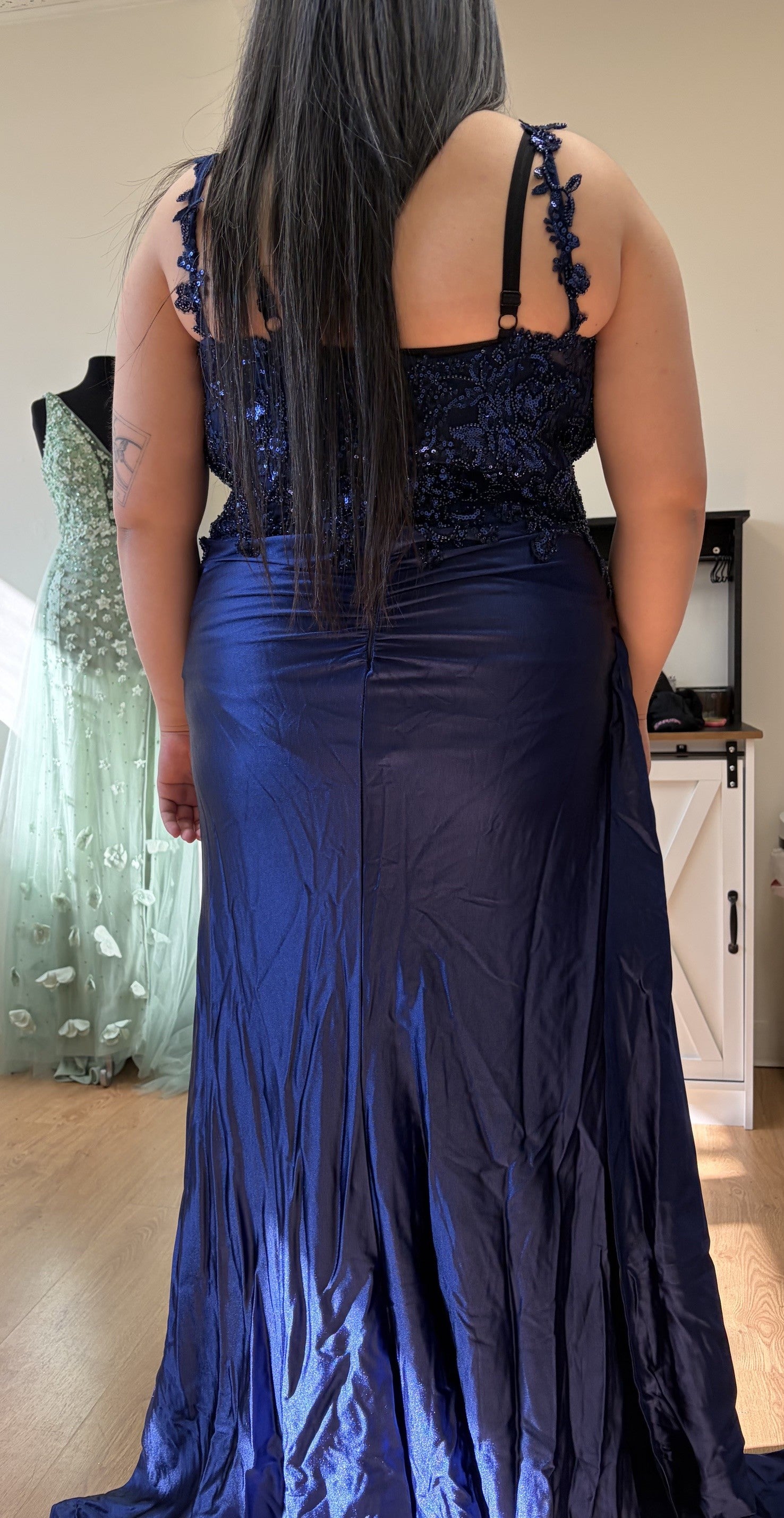 Prom Dress Square Neck Sleeveless Gala Gown By May Queen MQ2145