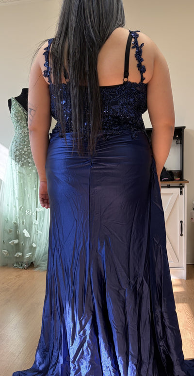 Prom Dress Square Neck Sleeveless Gala Gown By May Queen MQ2145