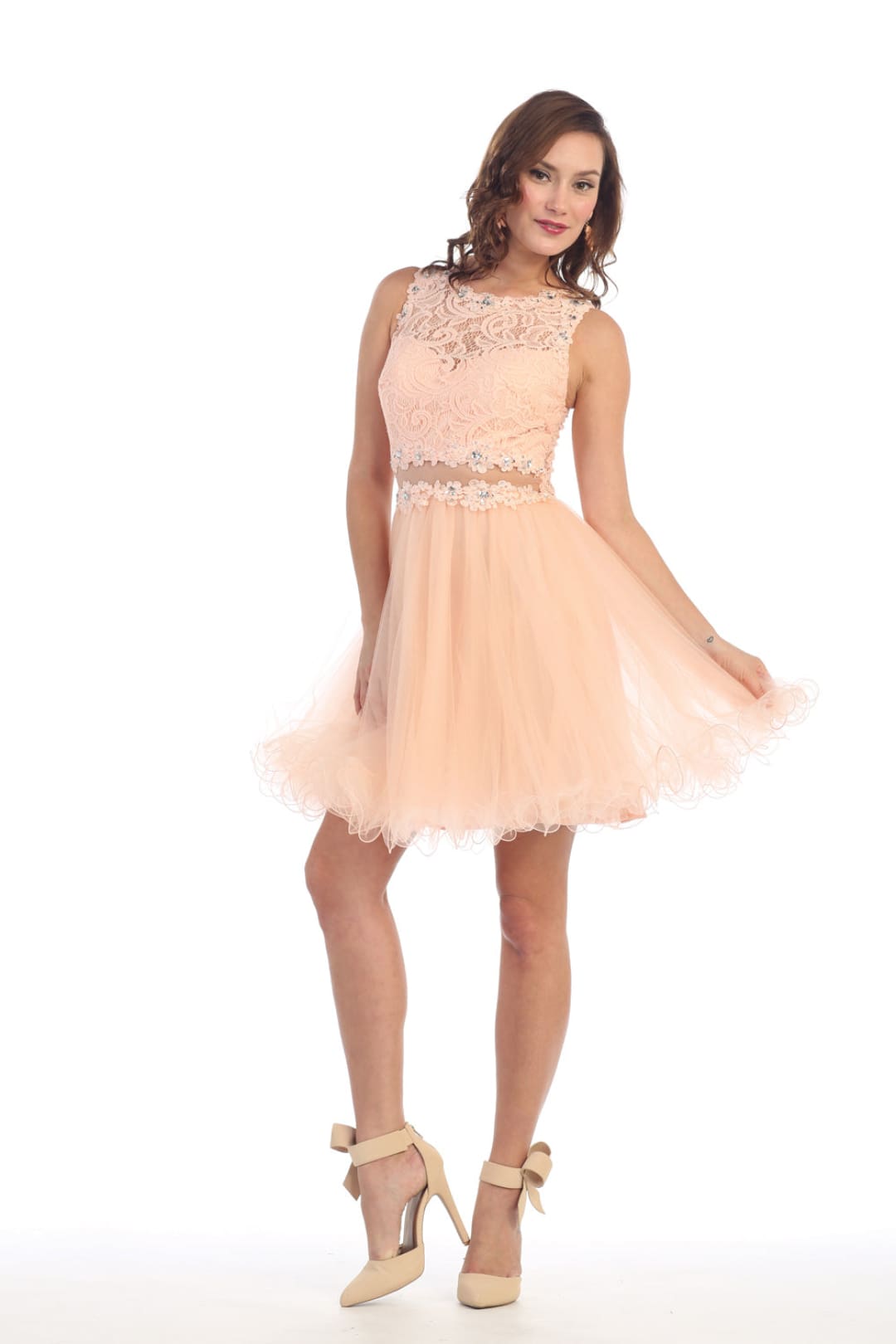 Dama Dresses for Quinceanera in Peach Style MQ1268 Quince Outfit - Dress