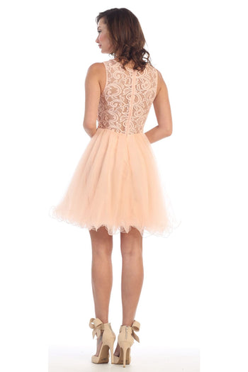 Dama Dresses for Quinceanera in Peach Style MQ1268 Quince Outfit - Dress