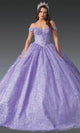 Dancing Queen 1901 - Sweetheart Ballgown with 3D Floral Applique Quinceanera Dresses XS / Lilac