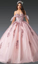 Dancing Queen 1902 - Beaded Lace Corset Bodice Ballgown Quinceanera Dresses XS / Blush