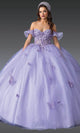 Dancing Queen 1911 - Butterfly Applique Quinceanera Gown Quinceanera Dresses XS / Lilac
