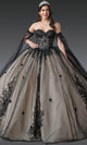 Dancing Queen 1912 - Embroidered Ballgown with Cape Sleeves Ball Gowns