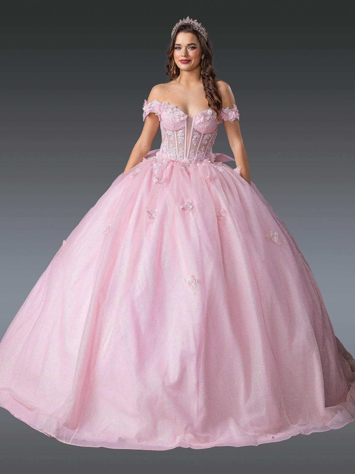 Dancing Queen 1933 - Glitter Tulle Floral Ballgown Ball Gowns