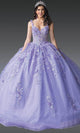 Dancing Queen 1948 - Floral Strap Embroidered Quinceanera Ballgown Ball Gowns