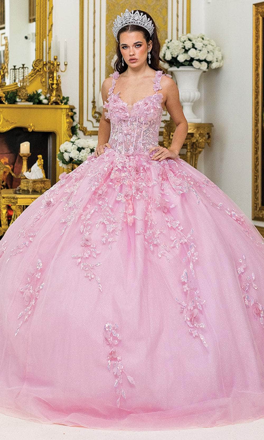 Dancing Queen 1948 – Sweetheart Floral Strap Embroidered Ballgown