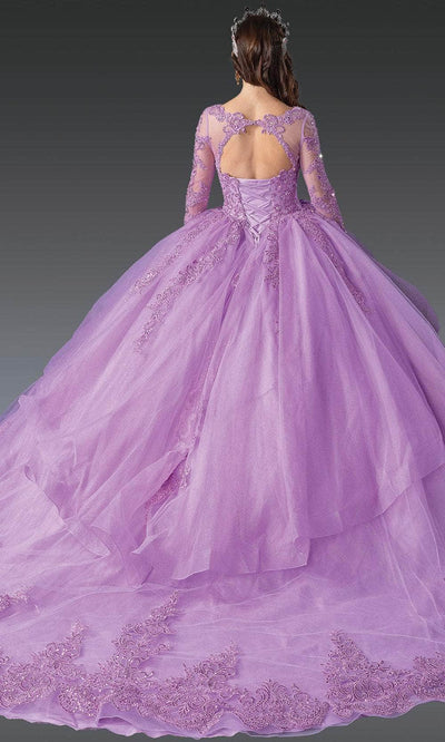 Dancing Queen 1956 - Sequin Embroidered Bateau Ballgown Quinceanera Dresses XS / Lilac