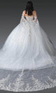 Dancing Queen 1970 – Sweetheart Sheer Cape Glitter Ballgown