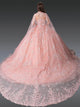 Dancing Queen 1970 – Sweetheart Sheer Cape Glitter Ballgown