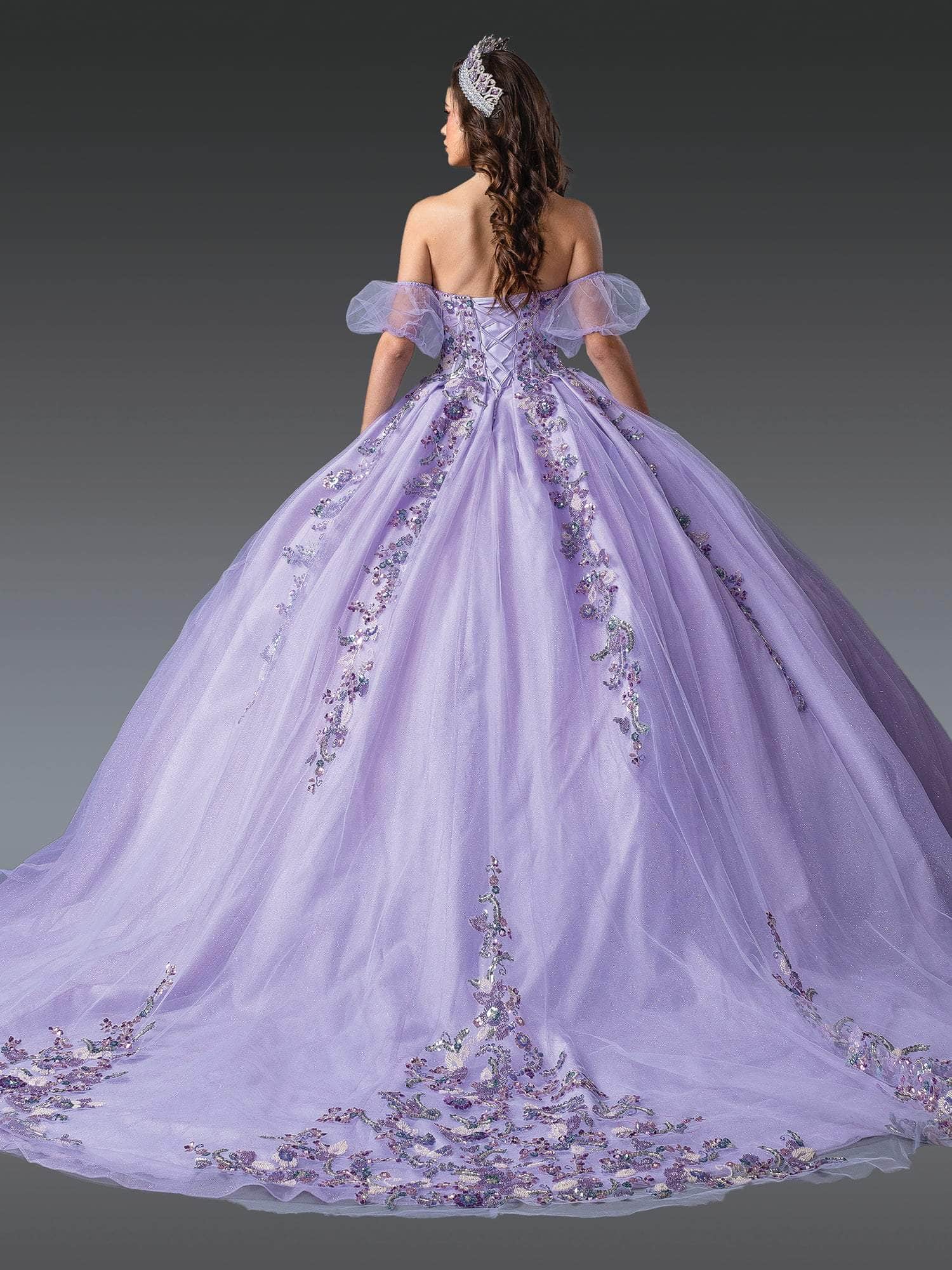 Dancing Queen 1977 - Beaded Sweetheart Quince Gown Quinceanera Dresses XS / Lilac