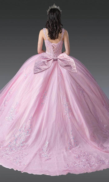 Dancing Queen 1989 - Sleeveless Lace Appliqued Ballgown Quinceanera Dresses XS / Red