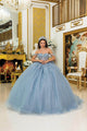 Dancing Queen 1996 - Glitter Off Shoulder Ballgown with Bow Ball Gowns