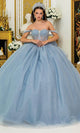 Dancing Queen 1996 - Glitter Off Shoulder Ballgown with Bow Ball Gowns