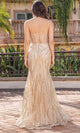 Dancing Queen 4340 – Sequined Sleeveless Sheath Gown