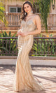 Dancing Queen 4340 – Sequined Sleeveless Sheath Gown
