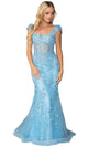 Dancing Queen 4447 – Embroidered Lace Scoop Neck Mermaid Gown