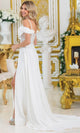 Dancing Queen 4474 – Beaded Off-Shoulder A-Line Gown