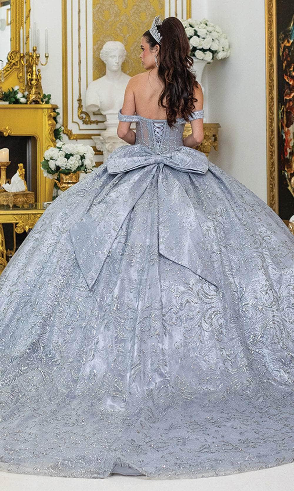 Dancing Queen 5043 - Embroidered Lace Glitter Ballgown Ball Gowns