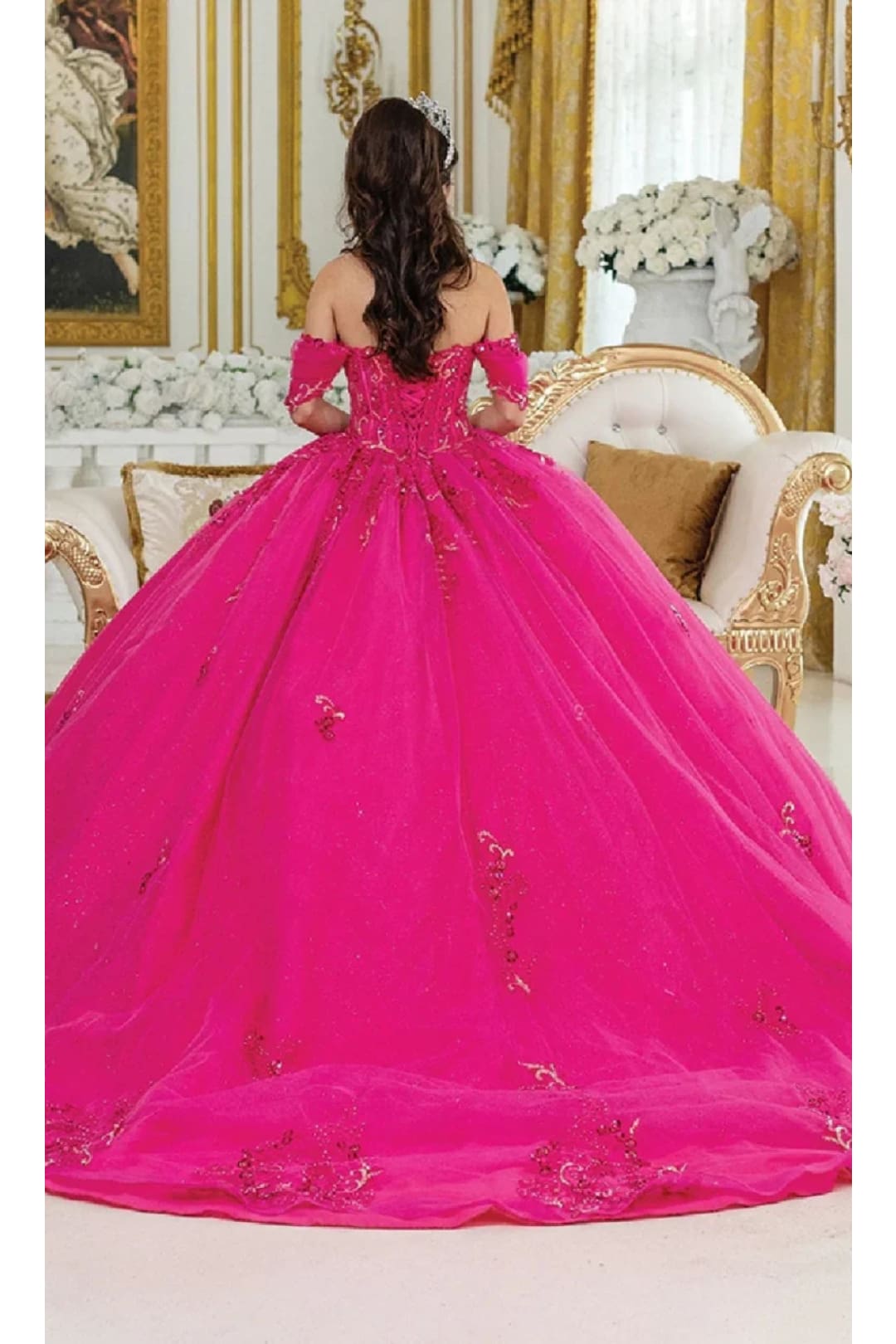 Dancing Queen DQ-1987 Beautiful Pink Quinceañera Dress for a Fairytale - Dress