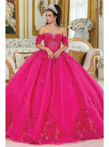 Dancing Queen DQ-1987 Beautiful Pink Quinceañera Dress for a Fairytale
