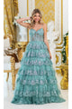 Dancing Queen DQ-4478 Elegant Sage Green Prom Ball Gown - Sage / XS - Dress