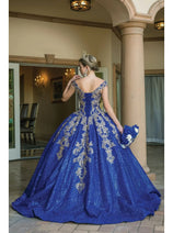 Sweet 16 Birthday Party Dress in Blue by DQ-1636 Ball Gown