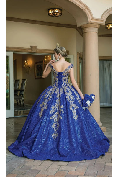 Dancing Queen Dresses DQ-1636 Quinceañera Gown for a Royal Celebration - Blue / XS - Dress