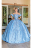 Dancing Queen Dresses DQ-1644 Quinceañera Timeless Ball Gown Design - Bahama Blue / XS - Dress