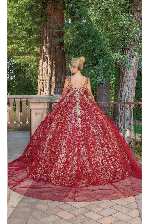 Dancing Queen Dresses DQ-1670 Quinceañera Ball Gown with Detailing - Dress