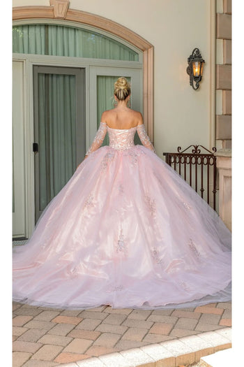 Dancing Queen Dresses DQ-1674 Blush Pink Quinceañera Dress - Dress