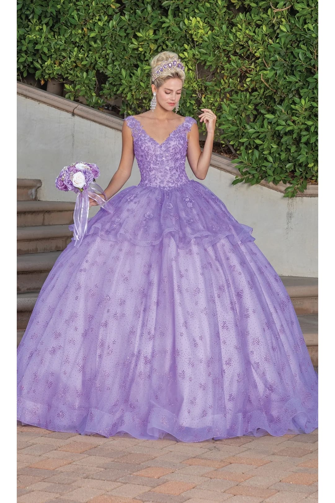Dancing Queen Dresses DQ-1702 Quinceañera Stunning Quince Dress - Lilac / XS - Dress
