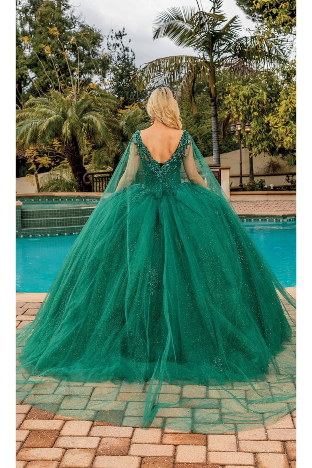 Dancing Queen Dresses DQ-1767 Quinceanera Gown for Timeless Elegance - Hunter Green / XS - Dress