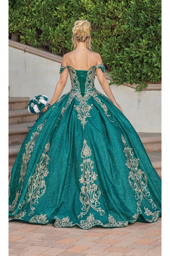 Dancing Queen Dresses DQ-1769 Quinceanera Gown for Effortless Glamour - Hunter Green / XS - Dress