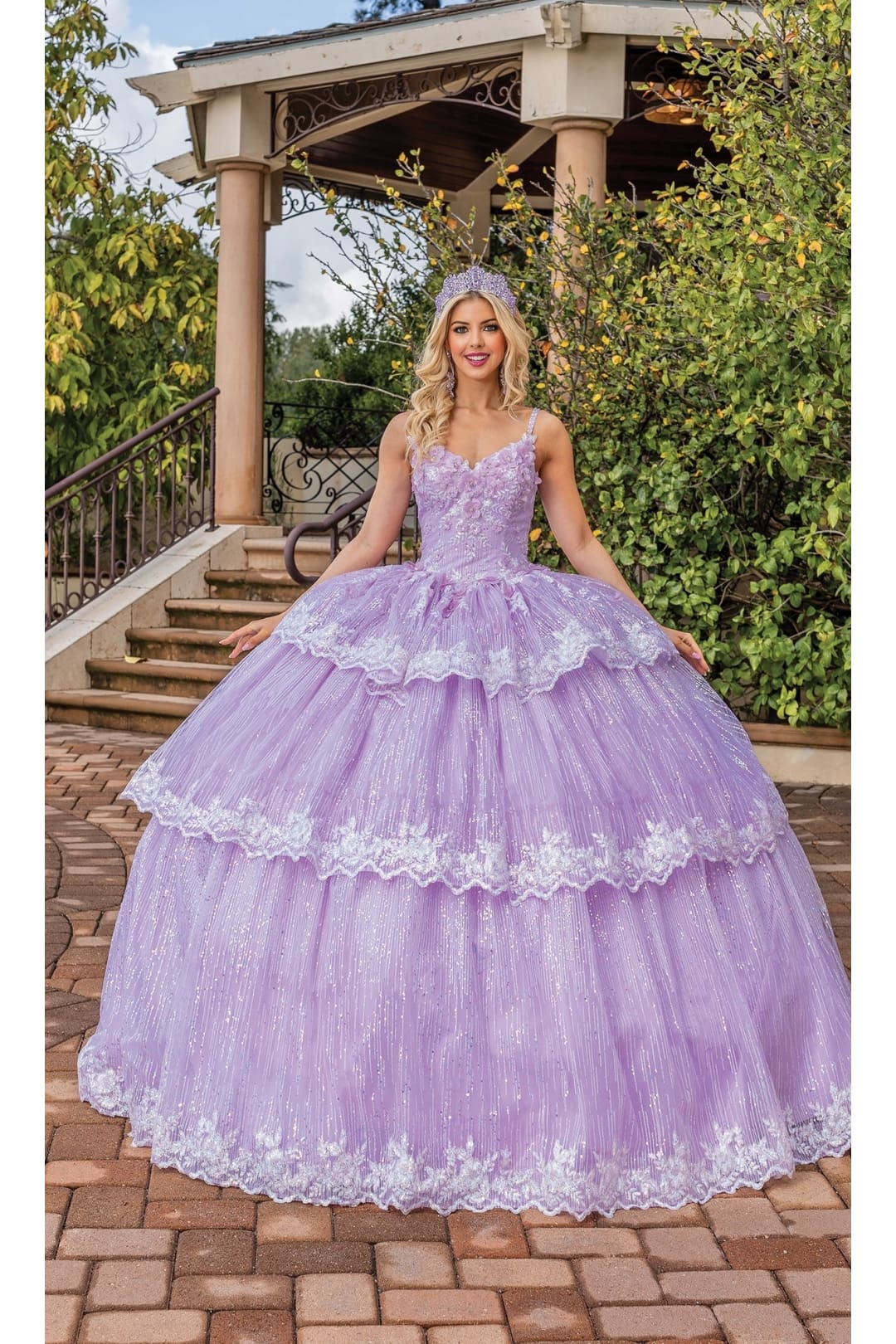 Dancing Queen Dresses DQ-1770 Quinceanera Gown for Timeless Elegance - Lilac / XS - Dress