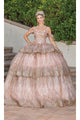 Dancing Queen Dresses DQ-1770 Quinceanera Gown for Timeless Elegance - Rose gold / XS - Dress