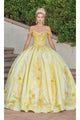 Dancing Queen Dresses DQ-1772 Quinceanera Gown for a Royal Entrance - Yellow / XS - Dress