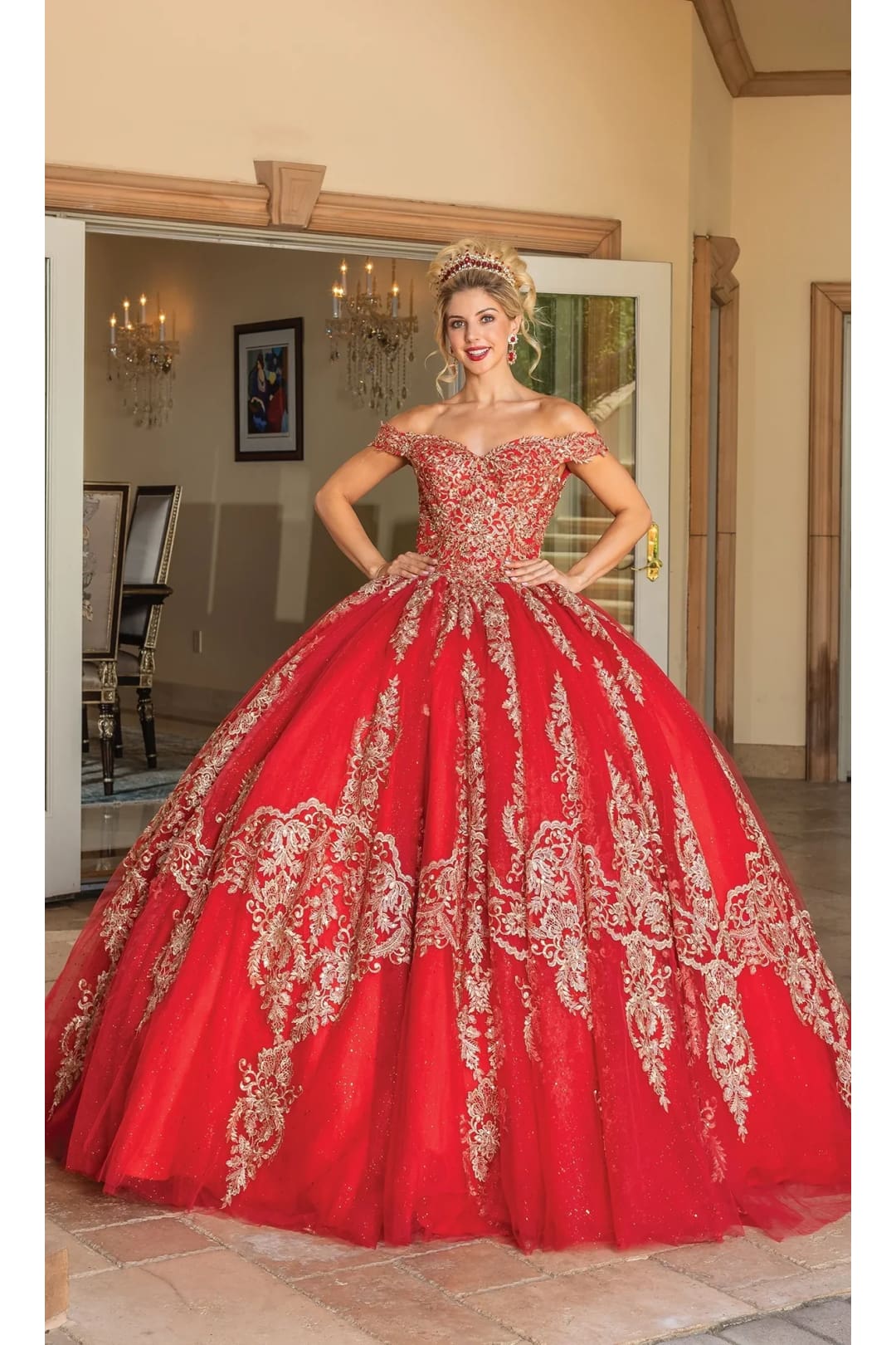 Dancing Queen Dresses DQ-1783 Quinceanera for Unforgettable Glamour - Red / XS - Dress