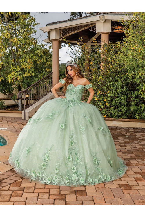Dancing Queen Dresses DQ-1788 Quinceanera Gown for Unmatched Elegance - Sage / XS - Dress