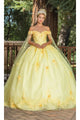 Dancing Queen Dresses DQ-1789 Quinceanera Gown for Stunning Elegance - Yellow / XS - Dress